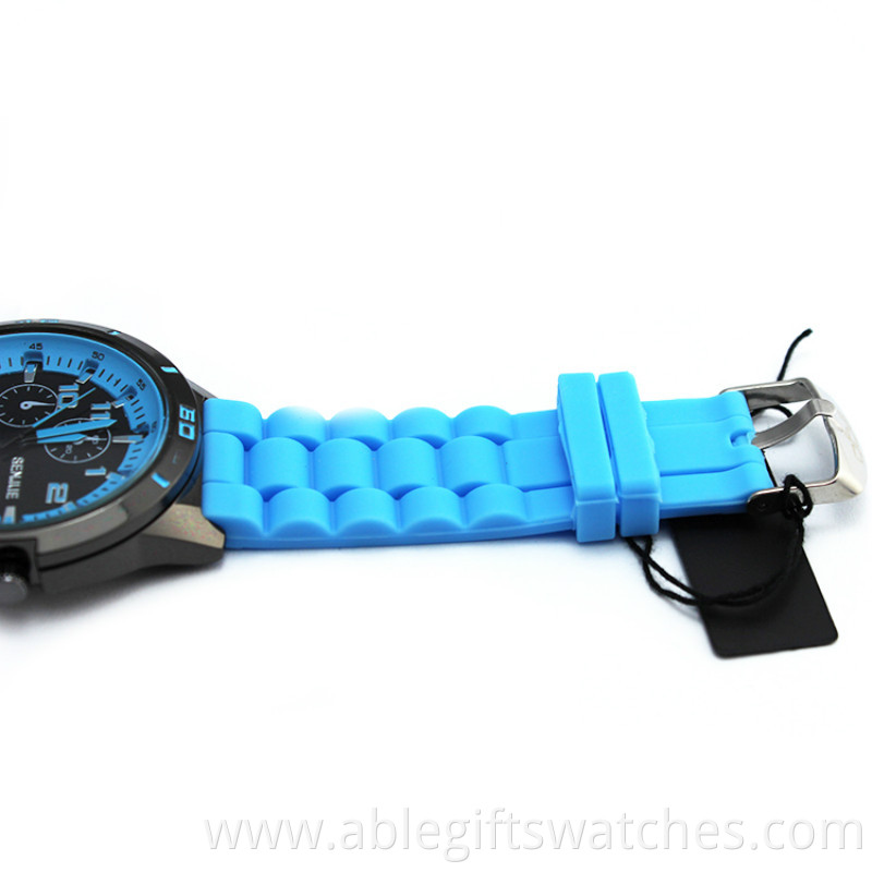 silicone couple quartz watch